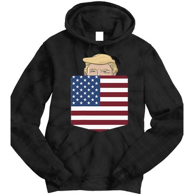 Trump Hugging An Orange Cat 2024 Tie Dye Hoodie