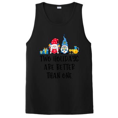 Two Holidays Are Better Than One Christmas Hanukkah Jewish PosiCharge Competitor Tank