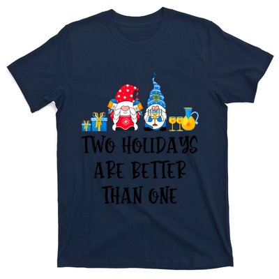 Two Holidays Are Better Than One Christmas Hanukkah Jewish T-Shirt