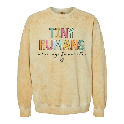 Tiny Humans Are My Favorite Colorblast Crewneck Sweatshirt