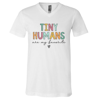 Tiny Humans Are My Favorite V-Neck T-Shirt