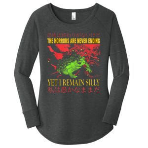 The Horrors Are Never Ending Yet I Remain Silly Frog Women's Perfect Tri Tunic Long Sleeve Shirt