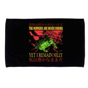 The Horrors Are Never Ending Yet I Remain Silly Frog Microfiber Hand Towel