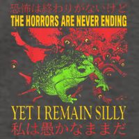The Horrors Are Never Ending Yet I Remain Silly Frog Vector Backpack