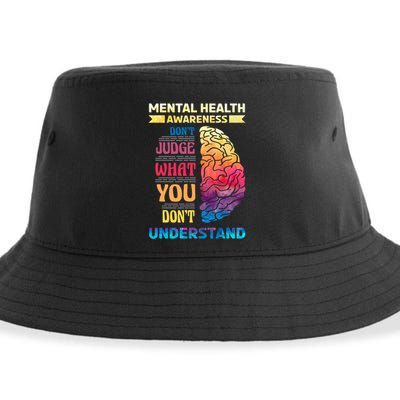 Tal Health Awareness DonT Judge What You Dont Understand Gift Sustainable Bucket Hat