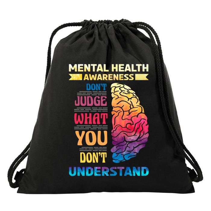 Tal Health Awareness DonT Judge What You Dont Understand Gift Drawstring Bag