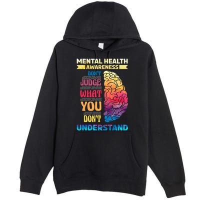 Tal Health Awareness DonT Judge What You Dont Understand Gift Premium Pullover Hoodie