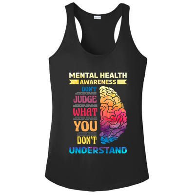 Tal Health Awareness DonT Judge What You Dont Understand Gift Ladies PosiCharge Competitor Racerback Tank