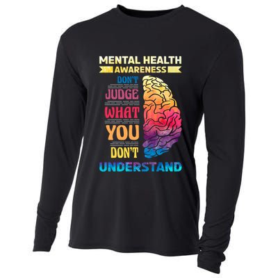 Tal Health Awareness DonT Judge What You Dont Understand Gift Cooling Performance Long Sleeve Crew