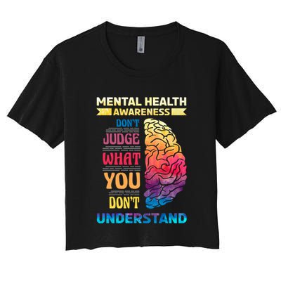 Tal Health Awareness DonT Judge What You Dont Understand Gift Crop Top