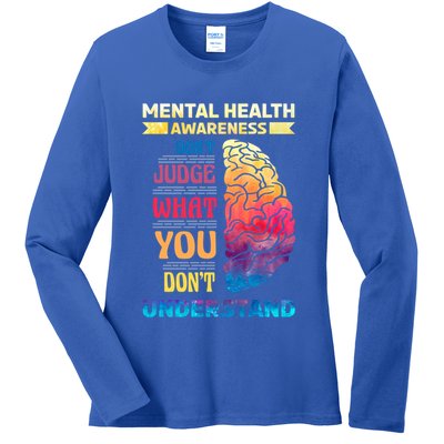 Tal Health Awareness DonT Judge What You Dont Understand Gift Ladies Long Sleeve Shirt