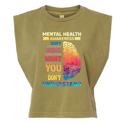 Tal Health Awareness DonT Judge What You Dont Understand Gift Garment-Dyed Women's Muscle Tee