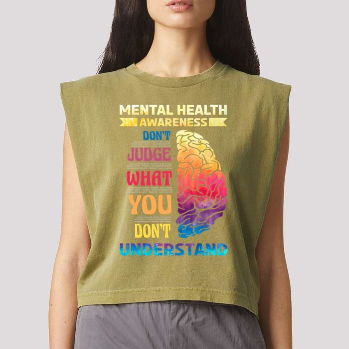Tal Health Awareness DonT Judge What You Dont Understand Gift Garment-Dyed Women's Muscle Tee