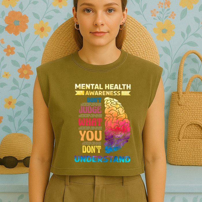 Tal Health Awareness DonT Judge What You Dont Understand Gift Garment-Dyed Women's Muscle Tee