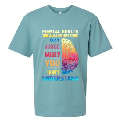 Tal Health Awareness DonT Judge What You Dont Understand Gift Sueded Cloud Jersey T-Shirt
