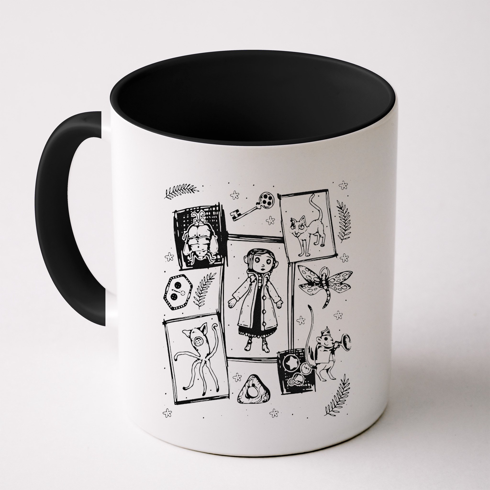 Thriller Horror And Cat Coraline Aesthetic Mug