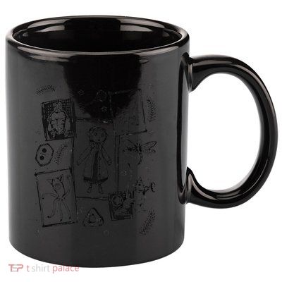 Thriller Horror And Cat Coraline Aesthetic 11oz C Handle Ceramic Mug