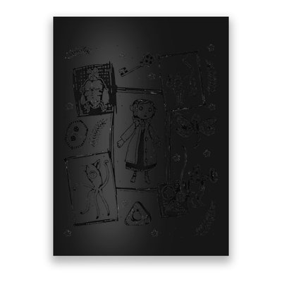 Thriller Horror And Cat Coraline Aesthetic Poster