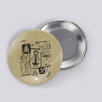 Thriller Horror And Cat Coraline Aesthetic Button