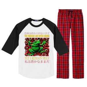 The Horrors Are Never Ending Yet I Remain Silly Frog Japan Raglan Sleeve Pajama Set