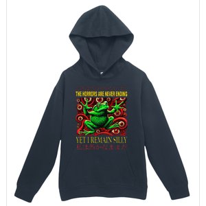 The Horrors Are Never Ending Yet I Remain Silly Frog Japan Urban Pullover Hoodie