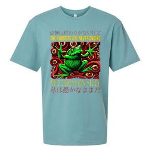 The Horrors Are Never Ending Yet I Remain Silly Frog Japan Sueded Cloud Jersey T-Shirt