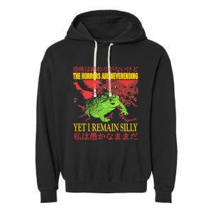 The Horrors Are Never Ending Frog Garment-Dyed Fleece Hoodie