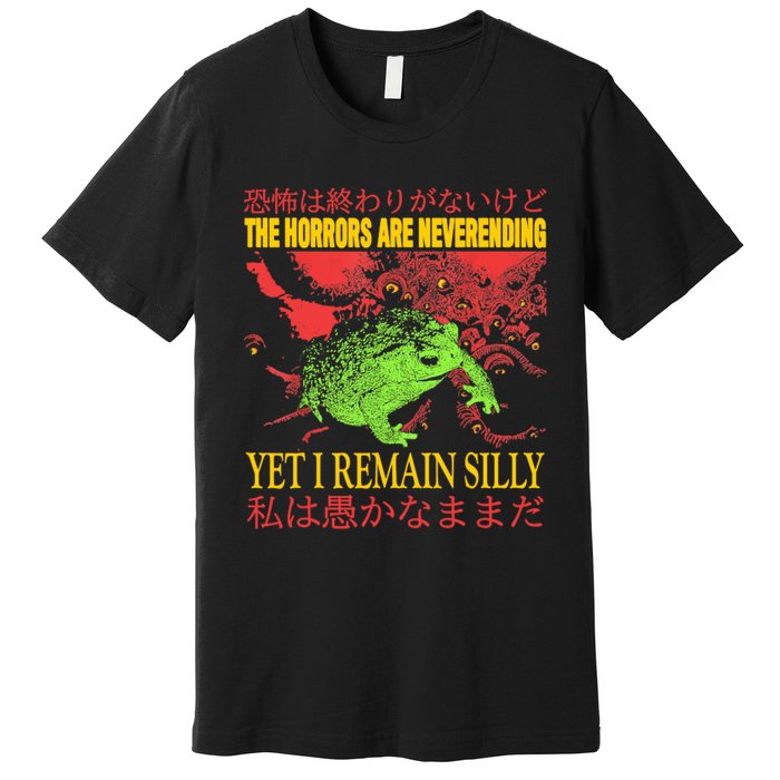 The Horrors Are Never Ending Frog Premium T-Shirt