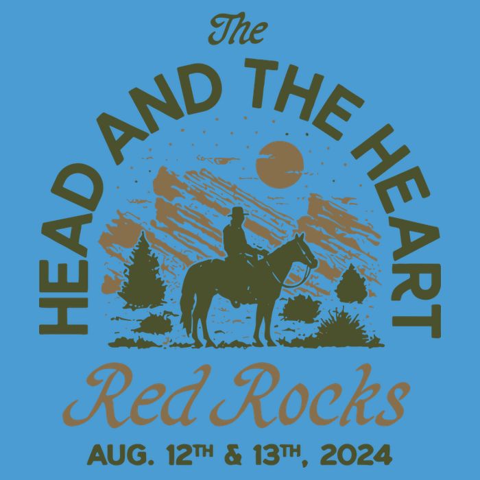 The Head And The Heart Red Rocks 2024 Event Tie Dye Hoodie
