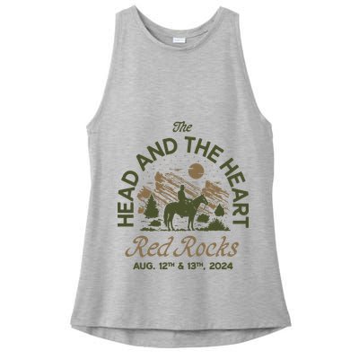 The Head And The Heart Red Rocks 2024 Event Ladies PosiCharge Tri-Blend Wicking Tank