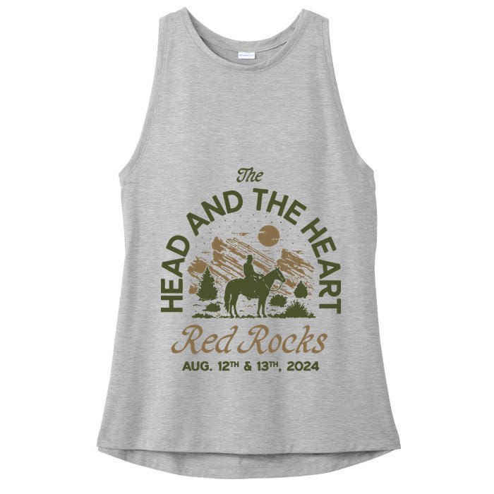 The Head And The Heart Red Rocks 2024 Event Ladies PosiCharge Tri-Blend Wicking Tank