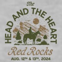 The Head And The Heart Red Rocks 2024 Event Ladies PosiCharge Tri-Blend Wicking Tank