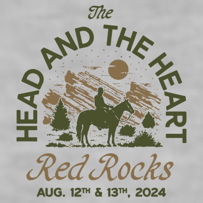 The Head And The Heart Red Rocks 2024 Event Ladies PosiCharge Tri-Blend Wicking Tank