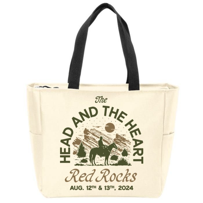 The Head And The Heart Red Rocks 2024 Event Zip Tote Bag