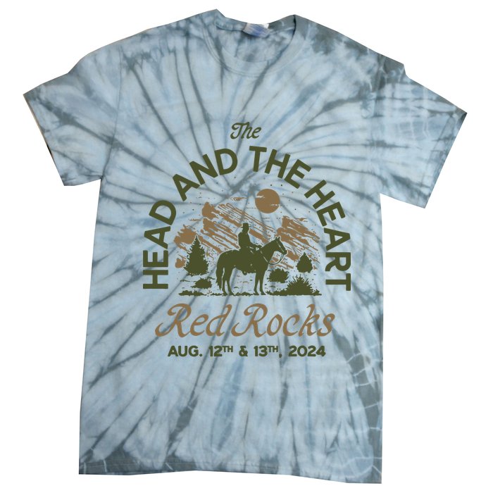 The Head And The Heart Red Rocks 2024 Event Tie-Dye T-Shirt
