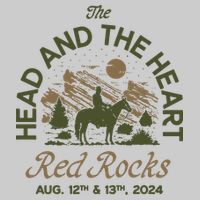 The Head And The Heart Red Rocks 2024 Event Tie-Dye T-Shirt