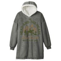 The Head And The Heart Red Rocks 2024 Event Hooded Wearable Blanket