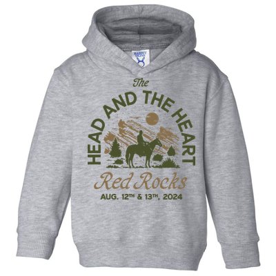 The Head And The Heart Red Rocks 2024 Event Toddler Hoodie