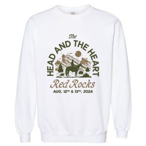 The Head And The Heart Red Rocks 2024 Event Garment-Dyed Sweatshirt