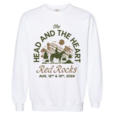 The Head And The Heart Red Rocks 2024 Event Garment-Dyed Sweatshirt