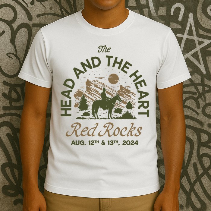 The Head And The Heart Red Rocks 2024 Event T-Shirt