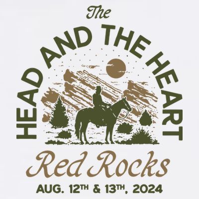 The Head And The Heart Red Rocks 2024 Event T-Shirt