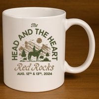 The Head And The Heart Red Rocks 2024 Event 11oz C Handle Ceramic Mug