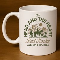 The Head And The Heart Red Rocks 2024 Event 11oz C Handle Ceramic Mug