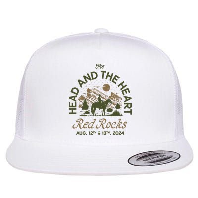 The Head And The Heart Red Rocks 2024 Event Flat Bill Trucker Hat