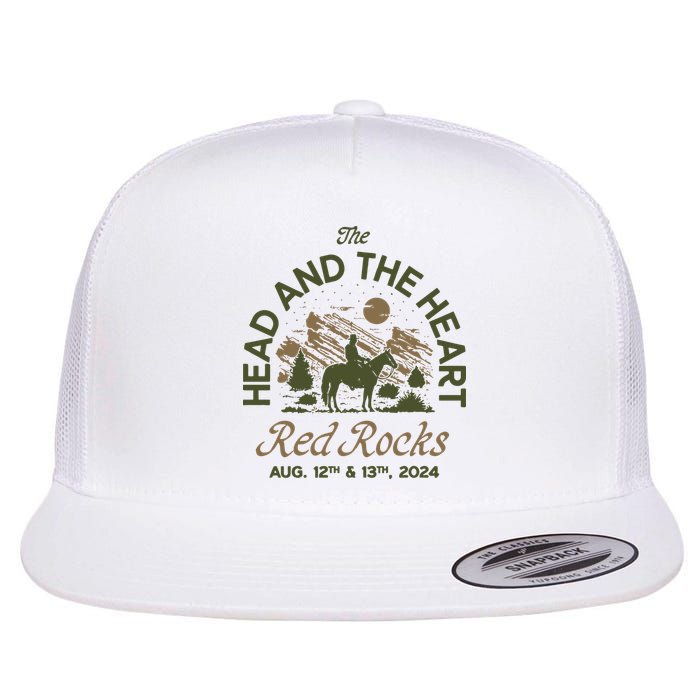 The Head And The Heart Red Rocks 2024 Event Flat Bill Trucker Hat