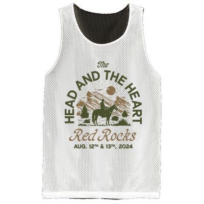 The Head And The Heart Red Rocks 2024 Event Mesh Reversible Basketball Jersey Tank