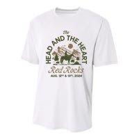 The Head And The Heart Red Rocks 2024 Event Youth Performance Sprint T-Shirt