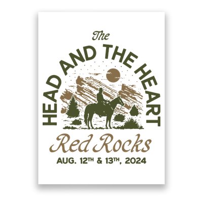 The Head And The Heart Red Rocks 2024 Event Poster