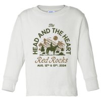 The Head And The Heart Red Rocks 2024 Event Toddler Long Sleeve Shirt